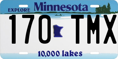 MN license plate 170TMX