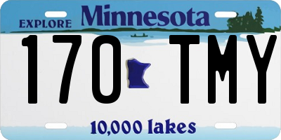 MN license plate 170TMY