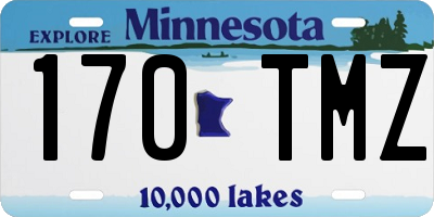 MN license plate 170TMZ