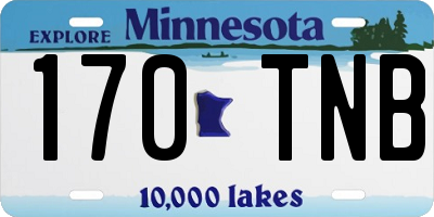 MN license plate 170TNB