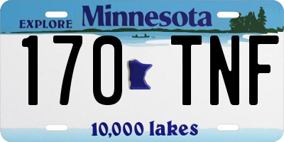 MN license plate 170TNF