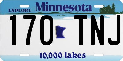 MN license plate 170TNJ