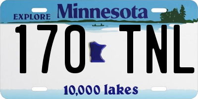 MN license plate 170TNL