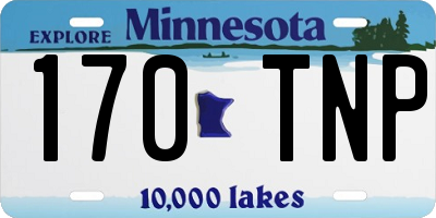 MN license plate 170TNP