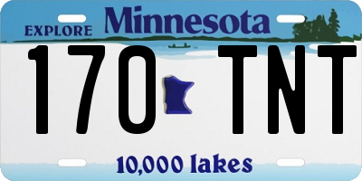 MN license plate 170TNT