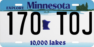 MN license plate 170TOJ