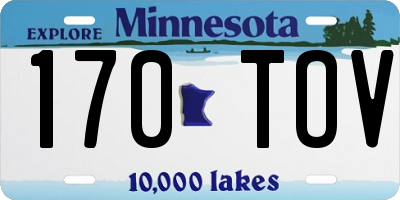 MN license plate 170TOV