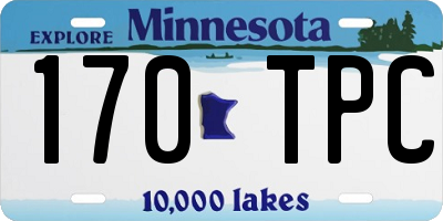 MN license plate 170TPC