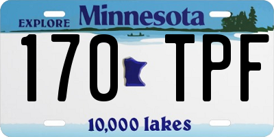 MN license plate 170TPF