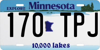 MN license plate 170TPJ