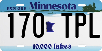 MN license plate 170TPL