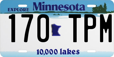 MN license plate 170TPM