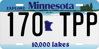 MN license plate 170TPP