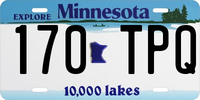 MN license plate 170TPQ