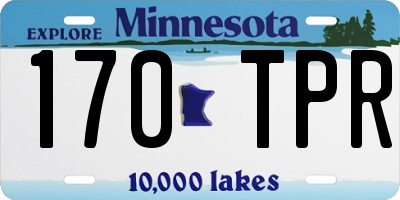 MN license plate 170TPR