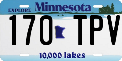 MN license plate 170TPV