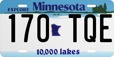 MN license plate 170TQE