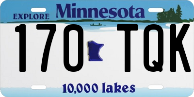 MN license plate 170TQK