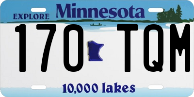 MN license plate 170TQM