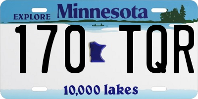 MN license plate 170TQR