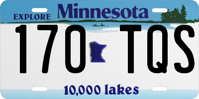 MN license plate 170TQS