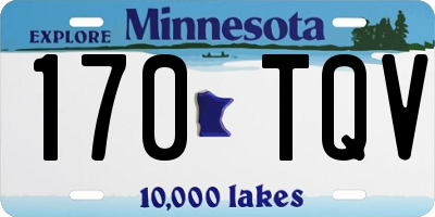 MN license plate 170TQV