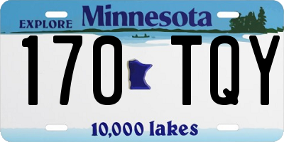 MN license plate 170TQY