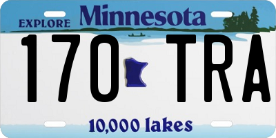 MN license plate 170TRA