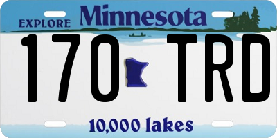 MN license plate 170TRD