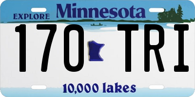 MN license plate 170TRI