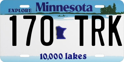 MN license plate 170TRK