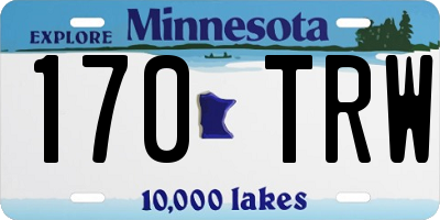 MN license plate 170TRW
