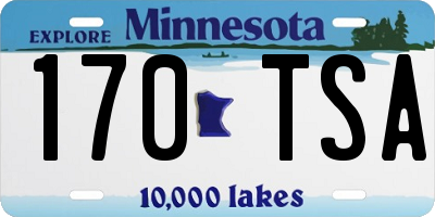 MN license plate 170TSA