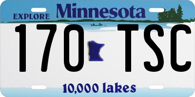 MN license plate 170TSC