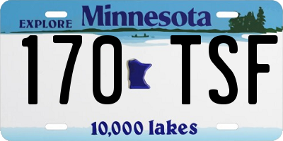 MN license plate 170TSF