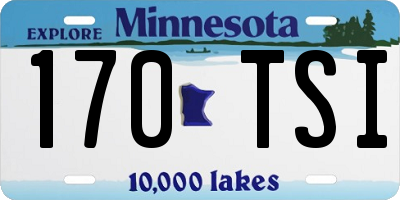 MN license plate 170TSI