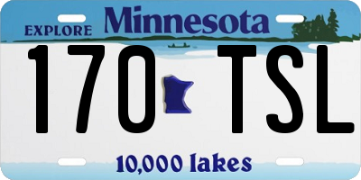 MN license plate 170TSL