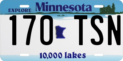 MN license plate 170TSN