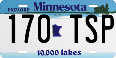 MN license plate 170TSP
