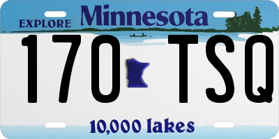 MN license plate 170TSQ