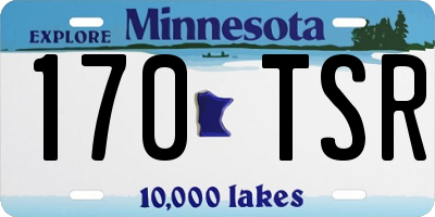 MN license plate 170TSR