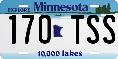 MN license plate 170TSS
