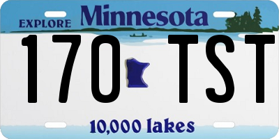 MN license plate 170TST