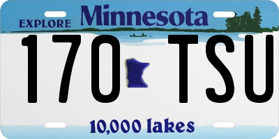 MN license plate 170TSU