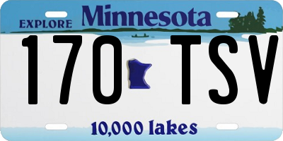 MN license plate 170TSV