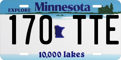 MN license plate 170TTE
