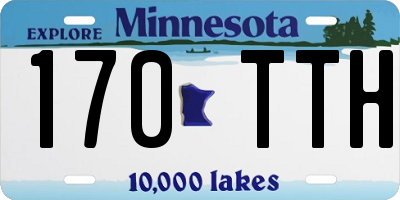 MN license plate 170TTH