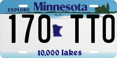 MN license plate 170TTO
