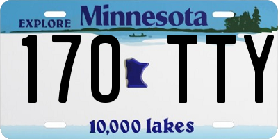 MN license plate 170TTY