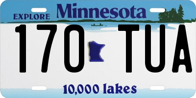 MN license plate 170TUA